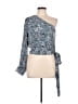 Karina Grimaldi 100% Viscose Blue Kimono Size L - photo 1