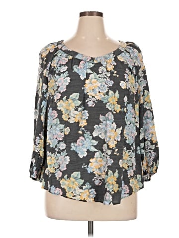 LC Lauren Conrad 3/4 Sleeve Blouse (view 1)