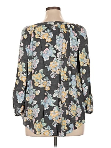 LC Lauren Conrad 3/4 Sleeve Blouse (view 2)