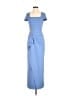 JS Collections Solid Blue Cocktail Dress Size 4 - photo 1