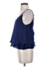 Valette 100% Polyester Blue Sleeveless Blouse Size XS - photo 5