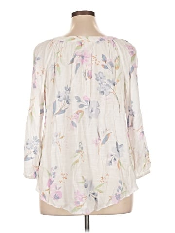 LC Lauren Conrad 3/4 Sleeve Blouse (view 2)