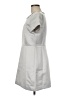 J.Crew Collection 100% Polyester Solid Silver Casual Dress Size 8 - photo 5