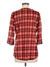 Great Northwest Indigo 100% Polyester Red 3/4 Sleeve Henley Size M - photo 2