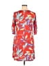 Espresso Print Red Casual Dress Size XL - photo 2