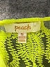 Peach 100% Polyester Yellow Short Sleeve Top Size S - photo 7