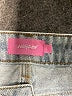 Edikted 100% Cotton Hearts Blue Denim Shorts Size XS - photo 3