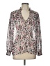 Reiss Silver Long Sleeve Blouse Size 10 - photo 1