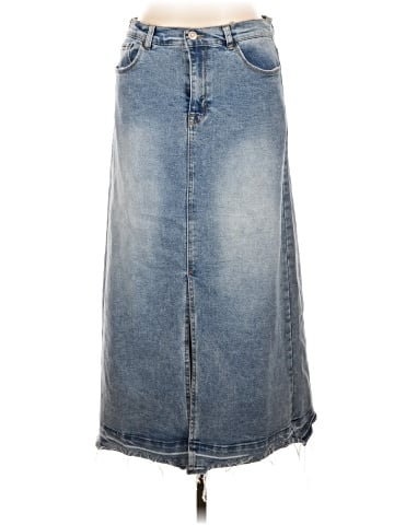 Kensie Denim Skirt (view 1)