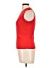 Ann Taylor Red Sleeveless T-Shirt Size M - photo 5