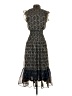 Aqua 100% Polyester Paisley Black Cocktail Dress Size S - photo 2