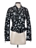 MICHAEL Michael Kors 100% Polyurethane Floral Black Jacket Size S - photo 1