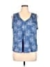 Lucky Brand Blue Sleeveless Blouse Size XL - photo 1