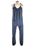 Bobi 100% Cotton Solid Blue Jumpsuit Size L - photo 2