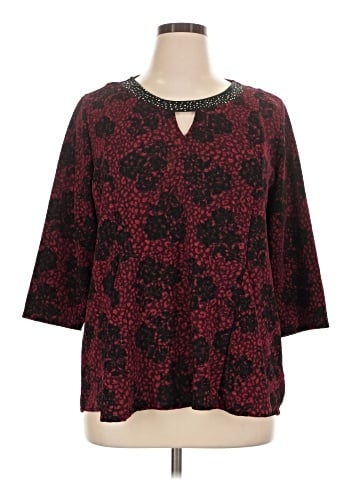 Notations 3/4 Sleeve Blouse (view 1)