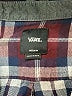 Vans Plaid Burgundy Long Sleeve Button-Down Shirt Size M (kids) - photo 3