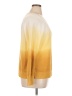 Ann Taylor LOFT 100% Cotton Color Block Yellow Pullover Sweater Size XL - photo 4