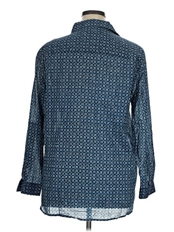 MICHAEL Michael Kors 3/4 Sleeve Button-Down Shirt (view 2)