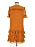 Point Sur 100% Polyester Stars Orange Casual Dress Size 2 - photo 2