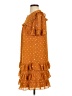 Point Sur 100% Polyester Stars Orange Casual Dress Size 2 - photo 5