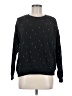 Lou & Grey Stars Black Pullover Sweater Size M - photo 1