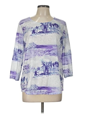 Weekends by Chico's 3/4 Sleeve T-Shirt (view 1)
