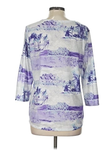 Weekends by Chico's 3/4 Sleeve T-Shirt (view 2)
