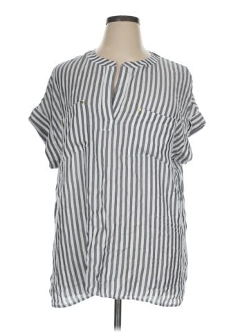 Jones New York Short Sleeve Blouse (view 1)