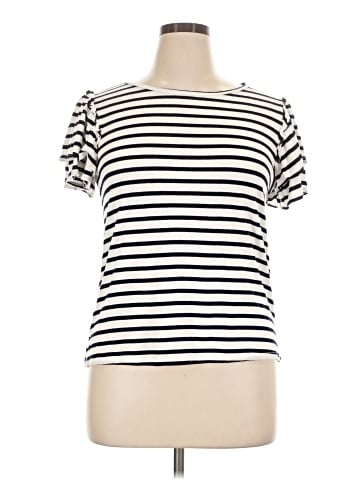 Green Envelope Short Sleeve Top (view 1)