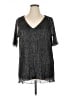 Evans Gray Short Sleeve Blouse Size 16 - photo 1