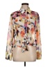Alexis 100% Polyester Print Orange Long Sleeve Blouse Size M - photo 1