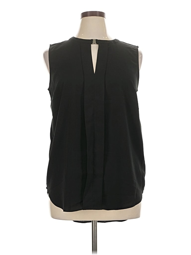Pre-owned Attention Sleeveless Blouse In Black