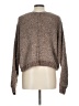 Pink Rose 100% Recycled Polyester Tweed Brown Pullover Sweater Size L - photo 2