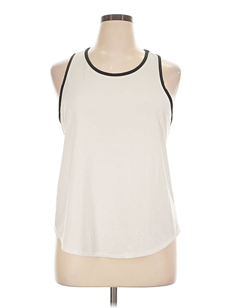 Pre-owned Gap Fit Sleeveless T-shirt In Ivory