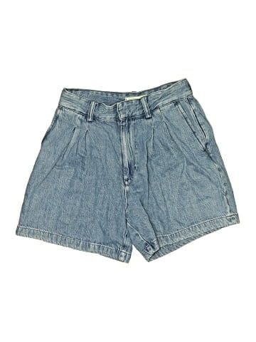 Madewell Pleated Trouser Short in Robertson Wash: Airy Denim Edition (view 1)