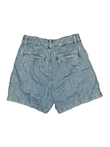 Madewell Pleated Trouser Short in Robertson Wash: Airy Denim Edition (view 2)