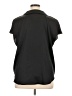 Worthington 100% Polyester Black Short Sleeve Blouse Size XL - photo 2