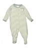 Hanna Andersson Stripes Green Long Sleeve Onesie Size 3-6 mo - photo 1