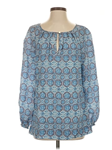 Tory Burch Long Sleeve Silk Top (view 1)