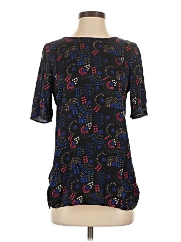 Tucker Short Sleeve Silk Top (view 1)