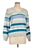 Ann Taylor LOFT Stripes Gray Pullover Sweater Size L - photo 1