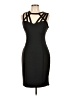 Guess Solid Black Cocktail Dress Size 12 - photo 1