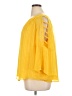 Jennifer Lopez 100% Polyester Yellow 3/4 Sleeve Blouse Size 1X - photo 5