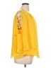 Jennifer Lopez 100% Polyester Yellow 3/4 Sleeve Blouse Size 1X - photo 4