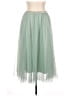 Miss Sparkling Solid Green Formal Skirt Size L - photo 1