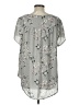 Torrid 100% Polyester Gray Short Sleeve Blouse Size Lg Plus (0) - photo 2