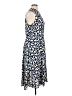 Anne Klein 100% Polyester Print Blue Casual Dress Size XL - photo 4