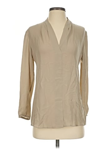 Theory 3/4 Sleeve Silk Top (view 1)