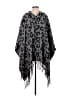 Michael Stars 100% Acrylic Gray Poncho One size - photo 1