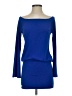 Moda International Solid Blue Cocktail Dress Size XS - photo 1